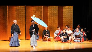 太神楽曲芸と三味線演奏